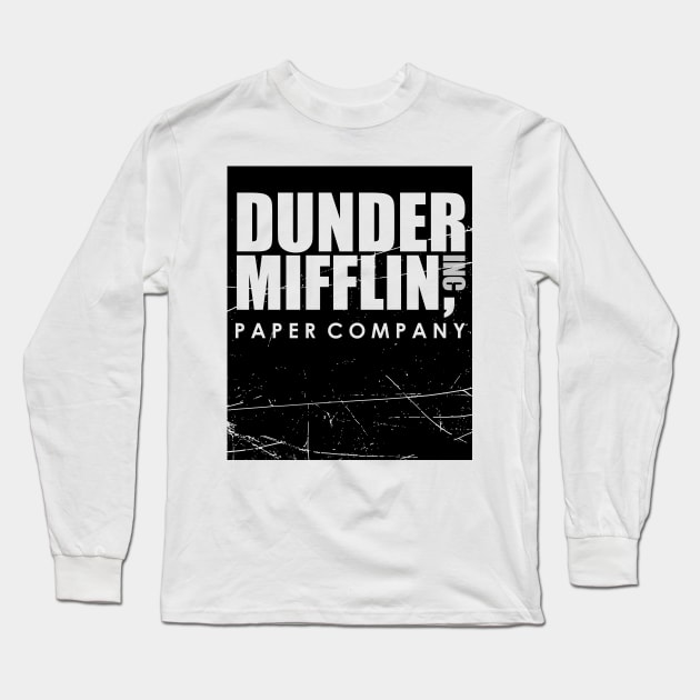 The Dunder Office Mifflin Inc. Design Long Sleeve T-Shirt by coldink
